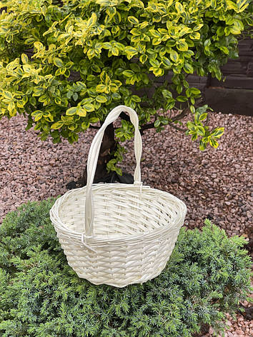 Корзина 25см в білому кольорі, фото 1