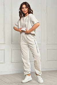 Спортивний костюм жіночий сірого кольору р.M 204505P