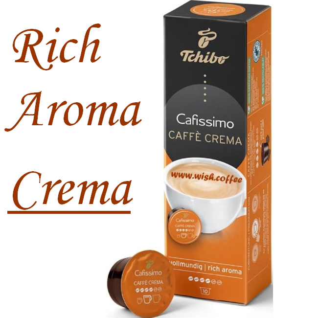 Кава в капсулах Кафісімо/КАФІТАЛІ - Caffitaly TCHIBO Cafissimo Café Crema Rich Aroma Vollmundig (короб 10 капсул), фото 1