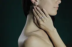 Срібний комплект прикрас «Птаха свободи» — легкість у кожному русі