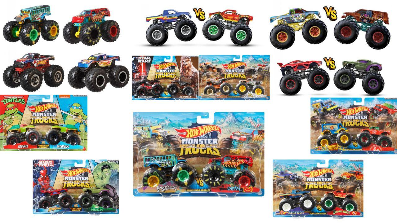 Набір із 2 машинок-позашляховиків серії Monster Trucks Hot Wheels (в ас.), фото 1