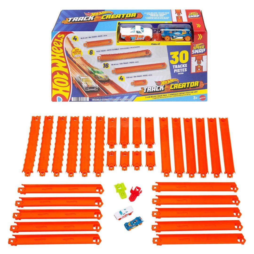 Великий набір доріжок для треку з 2 машинками серії "Track Creator" Hot Wheels, фото 1