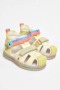 Сандалі дитячі для дівчинки світло-жовтого кольору 204196P