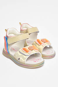 Сандалі дитячі для дівчинки світло-бежевого кольору 204199P