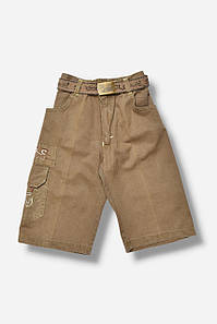 Бриджі дитячі для хлопчика темно-бежевого кольору р.8 203472P