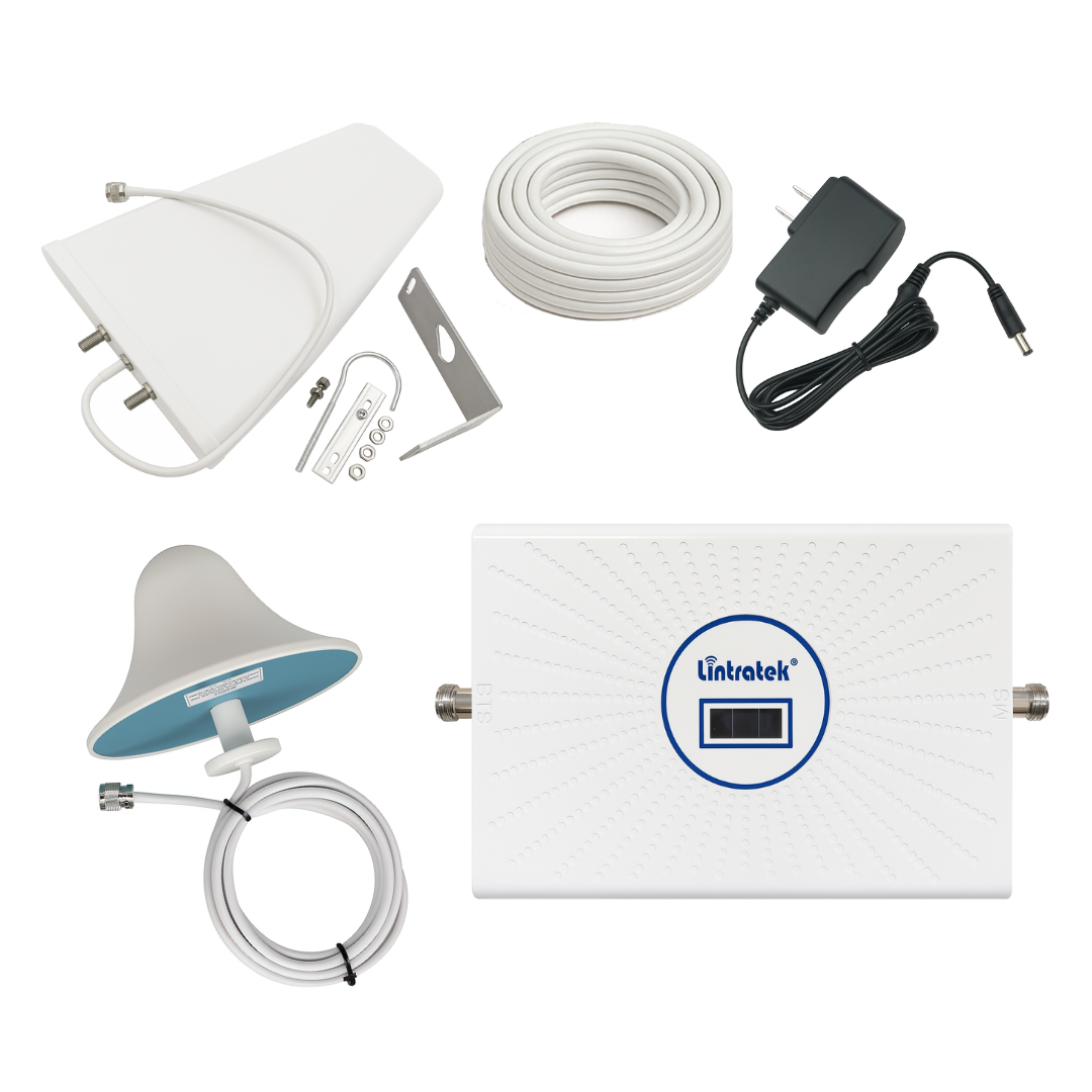 Готовий комплект підсилювач сигналу Lintratek KW23C-GDW (900/1800/2100 МГц) для 3G/4G мереж