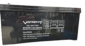 Viper GEL 6FM200, Гелевий Мотоакумулятор 12 В 200 А·г для Резервного Живлення