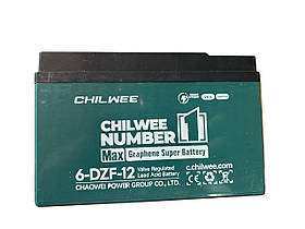 CHILWEE 6-DZF-12, Тяговий  Мотоакумулятор Гелевий 12 В 12 А·г для Скутерів і Мототехніки та Єлектровелосипедів