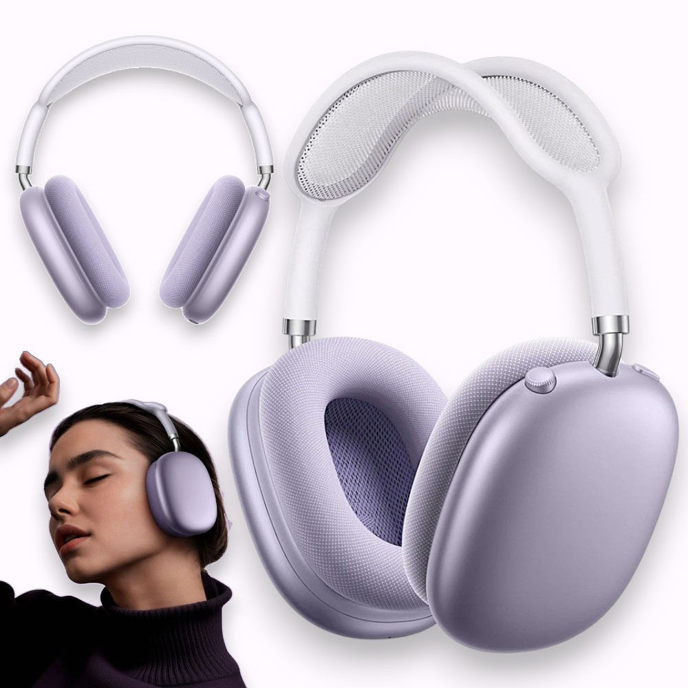 Бездротові Bluetooth навушники HOCO W65 Plus ANC Навушники накладні з мікрофоном шумозаглушенням, фіолетові, фото 1