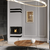 Камінна топка Defro Home Сталева кутова топка IMPULS SM BP G Камінні топки з гільйотиною 8 кВт, фото 2