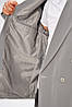 Піджак чоловічий однотонний темно-сірого кольору р.56 204326P, фото 4