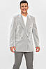 Піджак чоловічий однотонний сірого кольору р.46 204330P, фото 2
