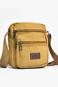 Сумка чоловіча через плече текстиль світло-коричневого кольору 203635P