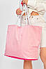 Сумка пляжна жіноча рожевого кольору з принтом 203838P, фото 3