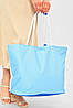 Сумка пляжна жіноча блакитного кольору з принтом 203842P, фото 3