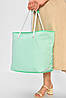 Сумка пляжна жіноча м'ятного кольору з принтом 203844P, фото 3