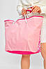 Сумка пляжна жіноча рожевого кольору з принтом 203845P, фото 3