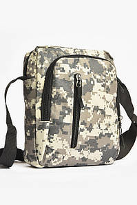 Сумка чоловіча через плече текстиль кольору хакі 203642P