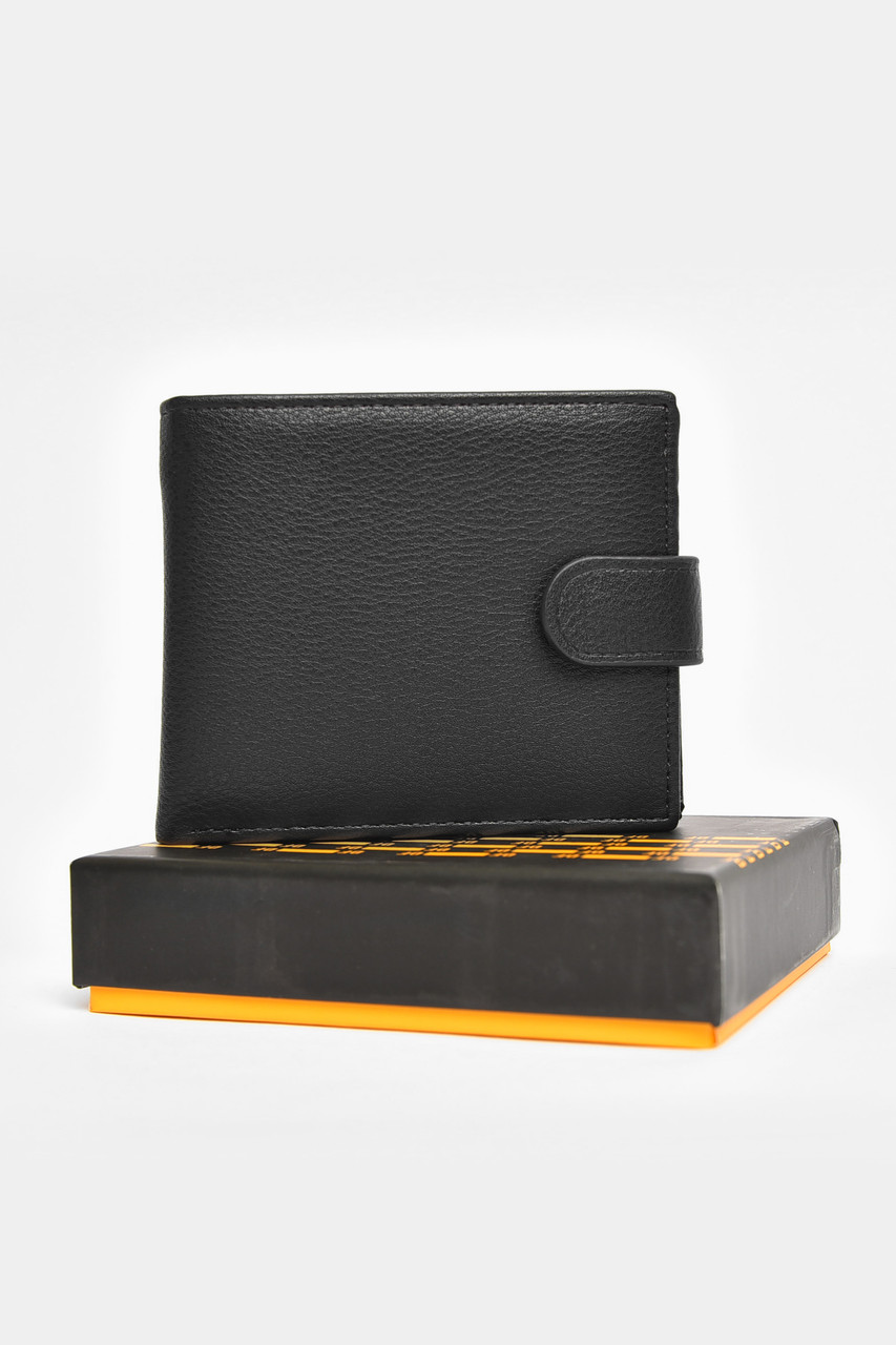 Гаманець чоловічий з екошкіри чорного кольору 203943P, фото 1