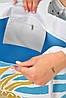 Сумка пляжна жіноча блакитного кольору з принтом 203847P, фото 4