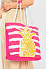 Сумка пляжна жіноча рожевого кольору з принтом 203849P, фото 2