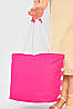 Сумка пляжна жіноча рожевого кольору з принтом 203849P, фото 3