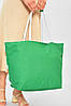 Сумка пляжна жіноча зеленого кольору з принтом 203850P, фото 3