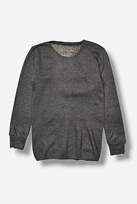 Батник дитячий для хлопчика термо темно-сірого кольору 204077P