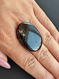 Шерл кабошон натуральний 35*24*7.5 мм камінь чорний турмалін. Камінь для ваших прикрас., фото 8