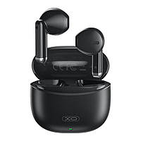 Bluetooth стерео гарнитура XO-X33 с микрофоном и кейсом черная buzyna