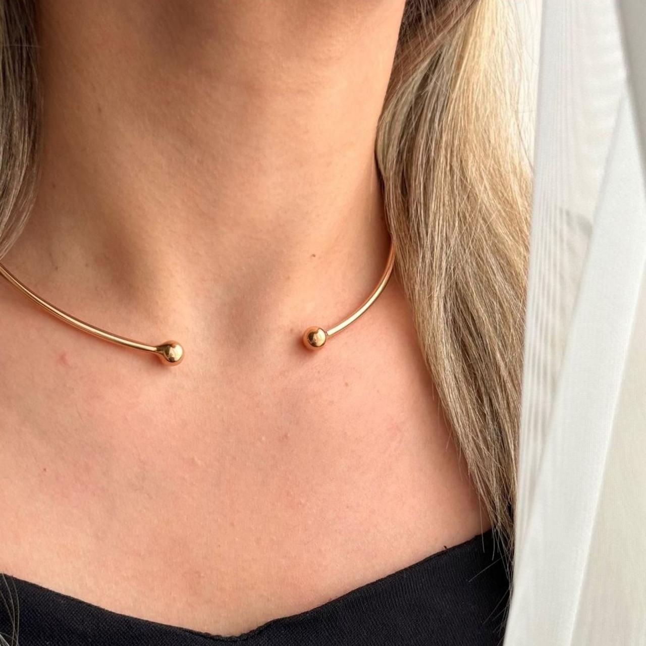 Срібне кольє в позолоте