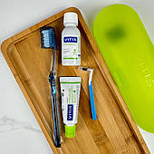 Пенал для брекетів Vitis Orthodontic Regular - ортодонтичний набір (щітка зі стандартною головкою, паста, ополіскувач, йоржик)