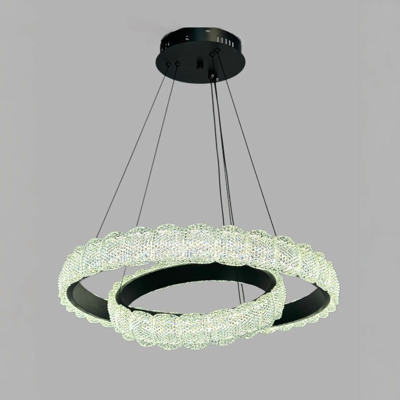 Led люстра кільця Linisoln 1532-60*40 BK, фото 1