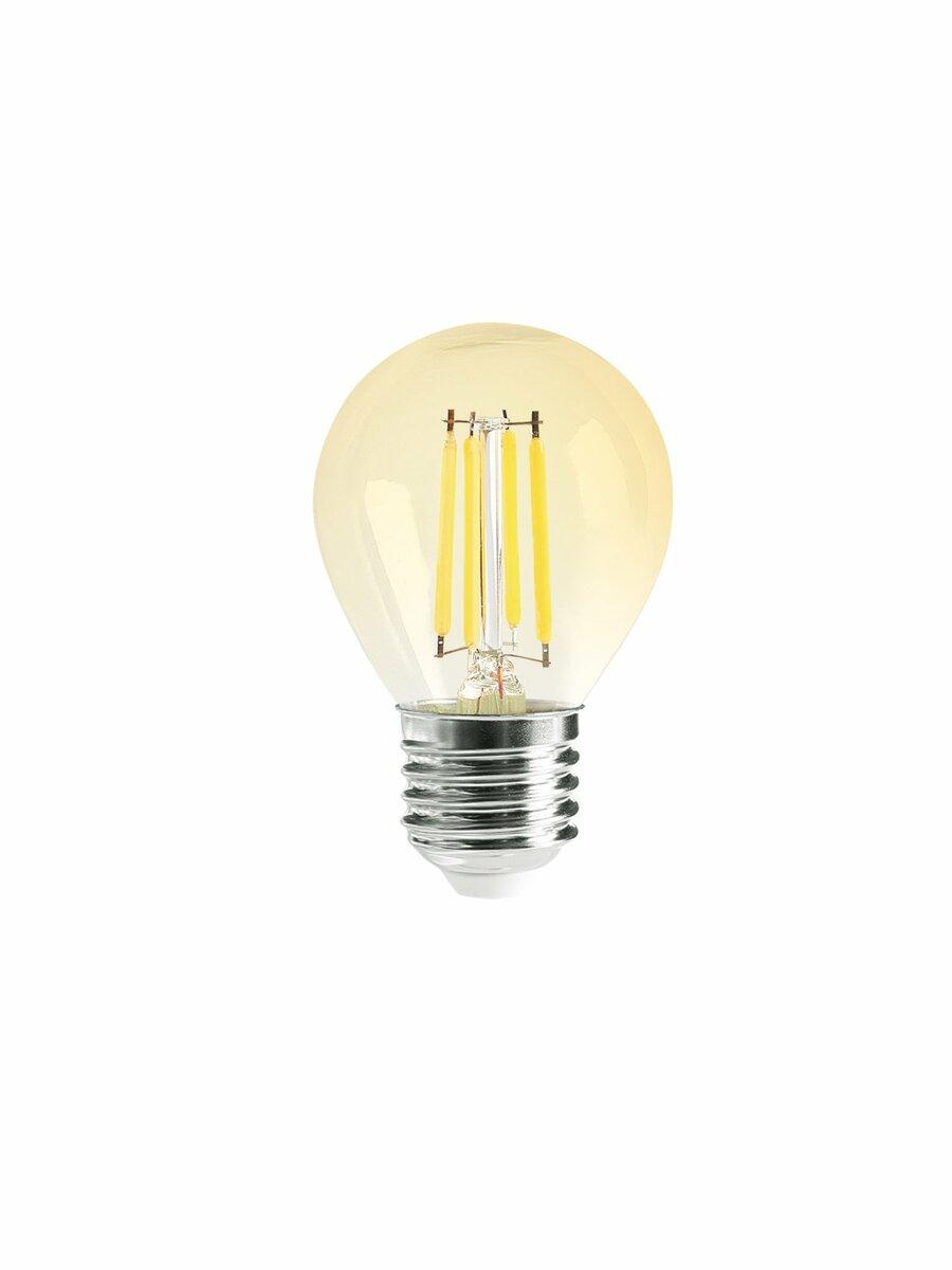 Лампочка LED SIRIUSSTAR filament gold 5406 8W (G45-4200K-E27), фото 1