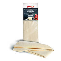 Серветка з натуральної шкіри преміумкласу 59х38 см SONAX Premiumleder (416300)