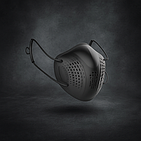 Респіраторна маска A8 з фільтром KN95 — багаторазова, захист PM2.5, антибактерійна, чорна