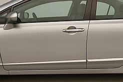Накладки на ручки (4 шт., нерж.) для Honda Civic Sedan VIII 2006-2011 рр