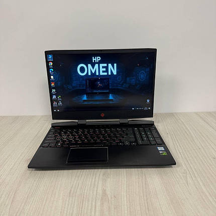 Б/в Ігровий ноутбук Б-клас HP Omen 15-dc1054nr 15.6" 1920x1080| i7-9750H| 16GB RAM| 512GB SSD NVMe| GTX 1660 Ti 6GB, фото 1