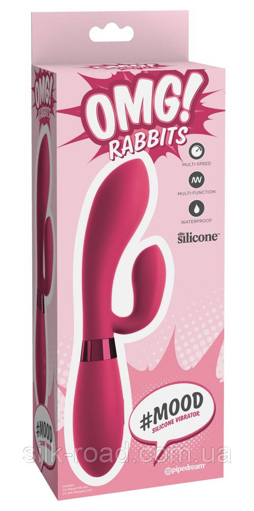 Вібратор-кролик Pipedream OMG! Rabbits, рожевий