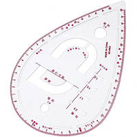 Линейка-лекало Xiehaige 6403 капля галстуковое