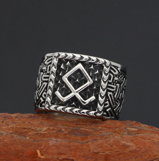 Кільце рунічне Одал розмір No20,5