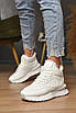 Кросівки жіночі на хутрі білого кольору 182605T Безкоштовна доставка, фото 2