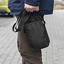 Спортивна сумка барсетка через плече Nike temp чорна тканинна месенджер, фото 8