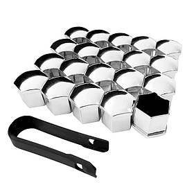 Набір ковпачків на болти/гайки 21 мм Q0370 Chrome (глянцеві)