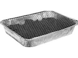 Мангал разового використання піддон з решіткою вугілля та пензлик ТМ PRC