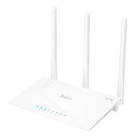 Беспроводной маршрутизатор Hoco HI30 WiFi4 wireless router (2,4 ГГц, 300 Мбит/с) White