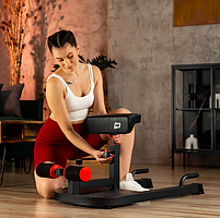 Тренажер для присідань HS-2020 SM Sissy Squat багатофункціональний для домашніх тренувань м'язів ніг і спини, фото 7