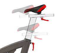 Спінбайк Hop-Sport HS-055IC Echo 2021 велотренажер для домашніх тренувань із механічним навантаженням, фото 4