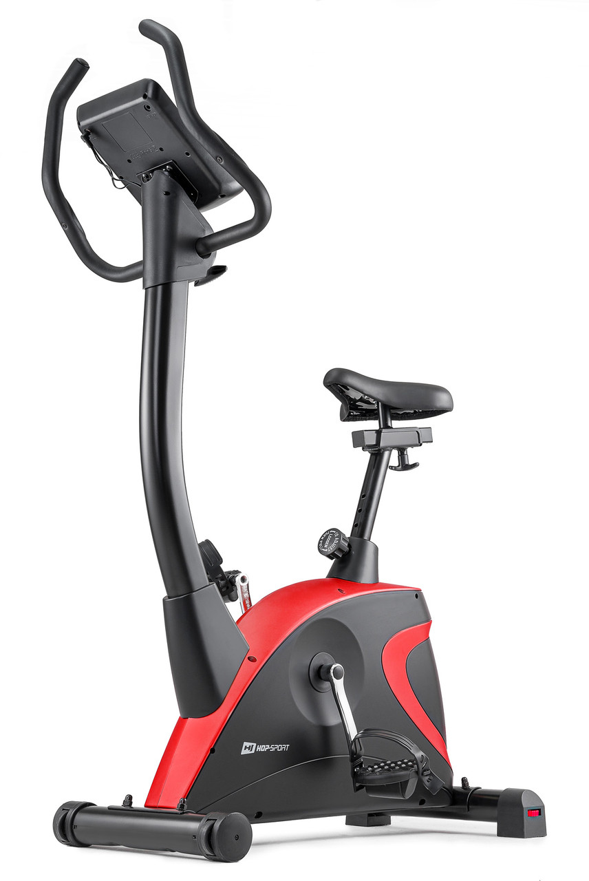 Велотренажер Hop-Sport HS-005H магнітний для домашніх тренувань з ергономічним дизайном і комп'ютером, фото 1