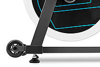 Спінбайк Hop-Sport HS-045IC Bravo синій для фітнесу та схуднення з механічним гальмом і ланцюговим приводом, фото 4